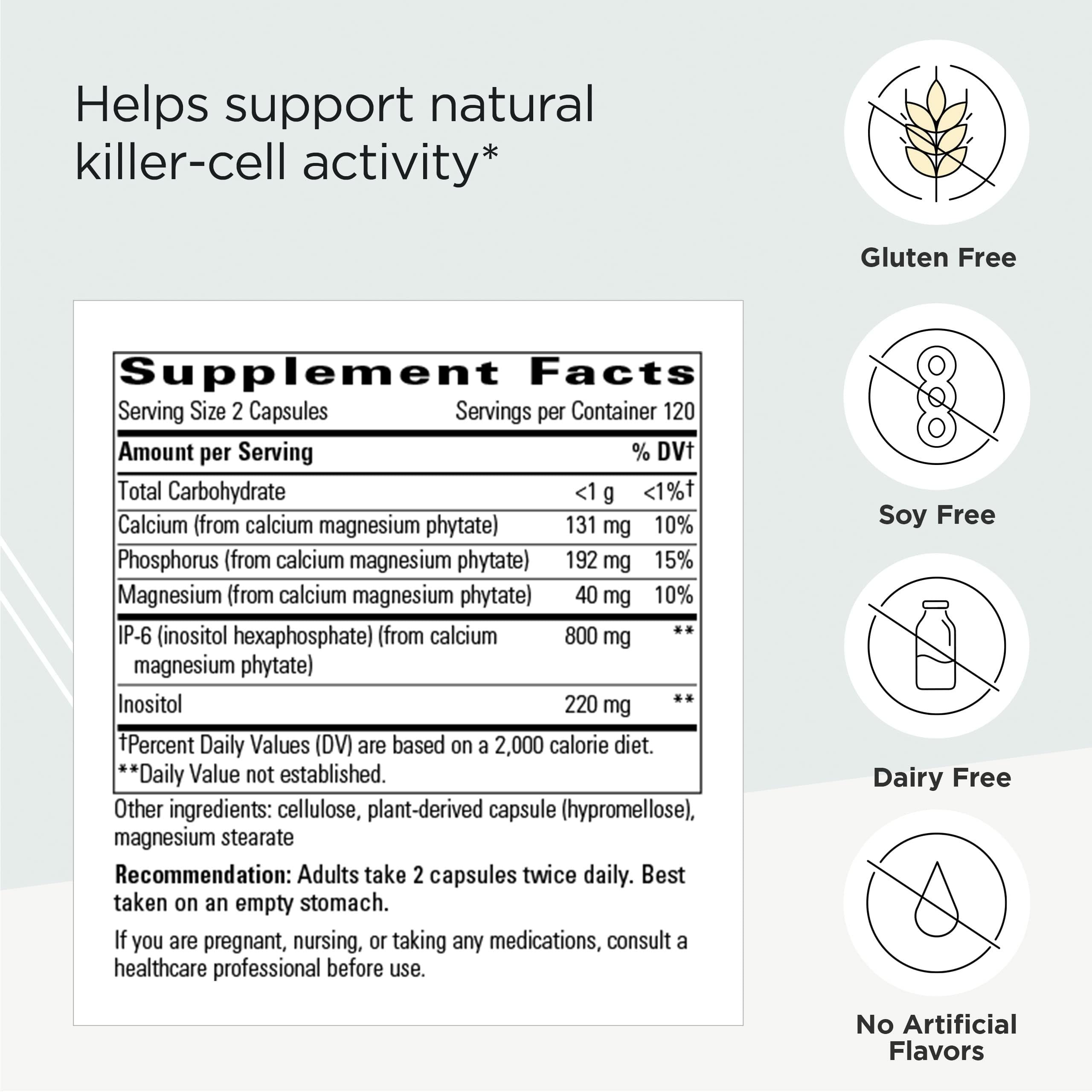 Illustration showing IP-6 and inositol for immune support