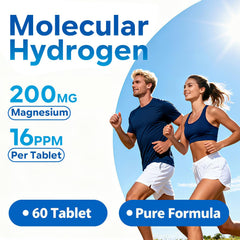 Concept image of cellular health benefits from hydrogen tablets
