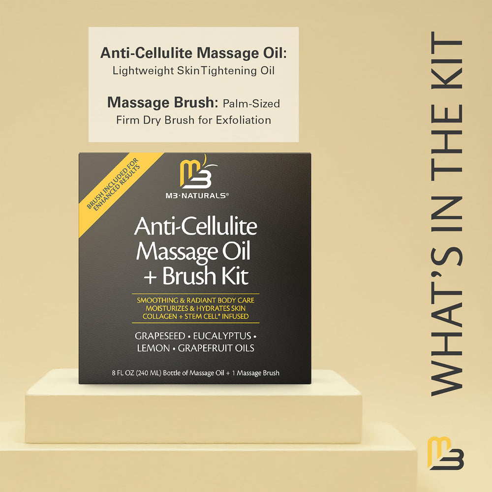 Dry brush exfoliation for cellulite and skin texture
