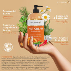 8oz cellulite massage oil bottle