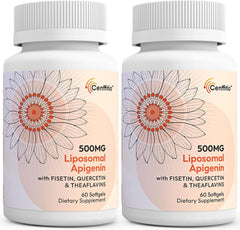 Cenffitio Liposomal Apigenin 500mg Softgels bottle front view