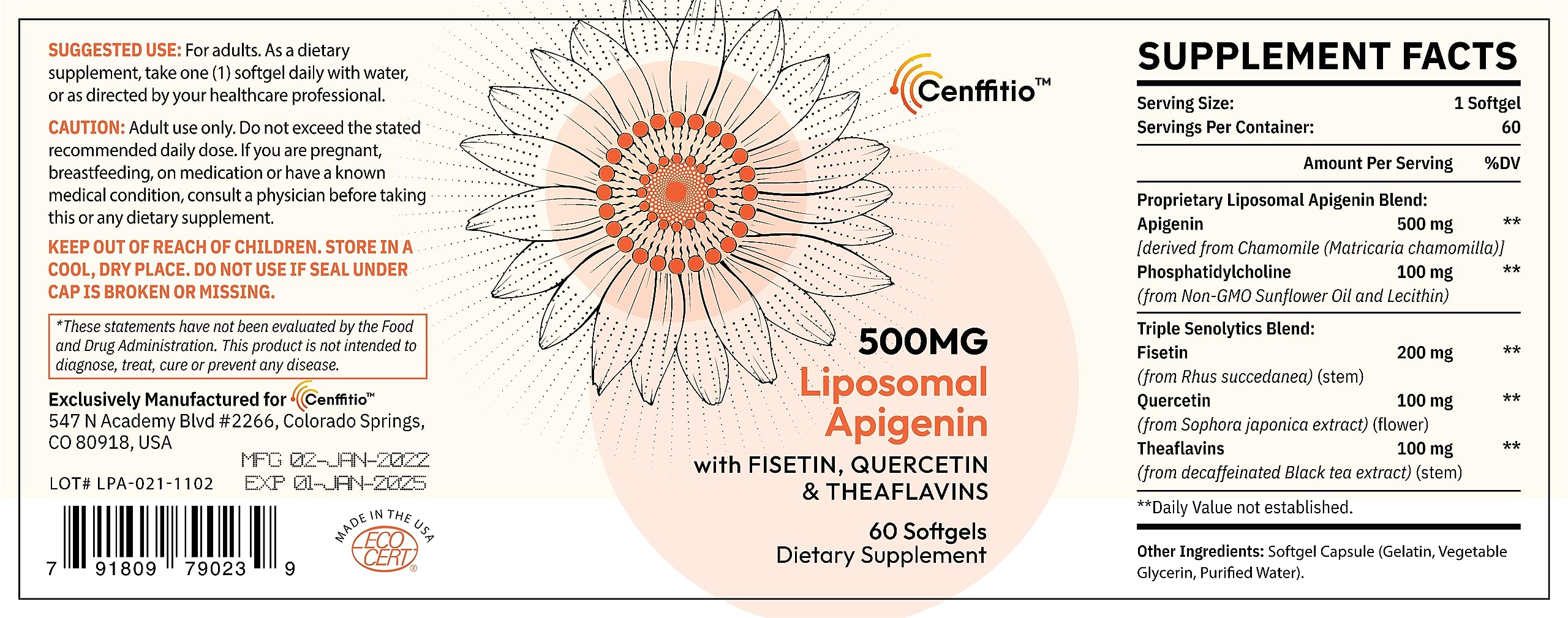 Illustration of fisetin, quercetin and theaflavins