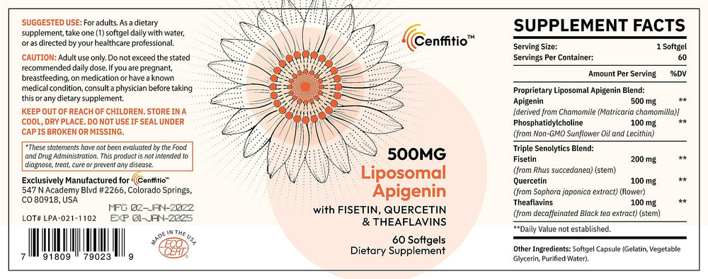 Illustration of fisetin, quercetin and theaflavins