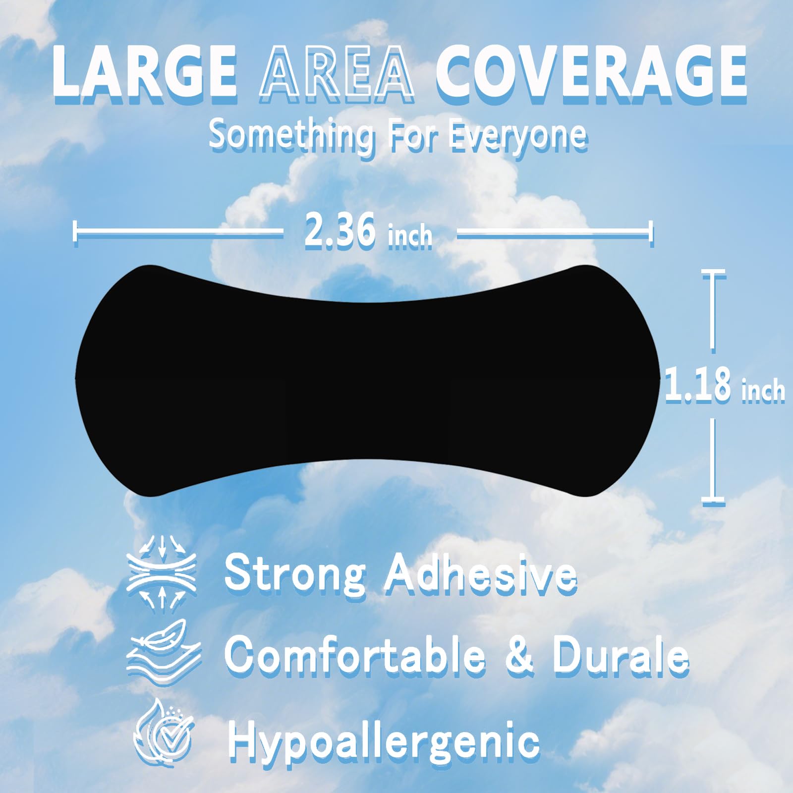 cenlomat nasal strips two-step application image guides quick, simple setup.