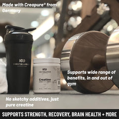 Product packaging with Centenarius logo - sports nutrition