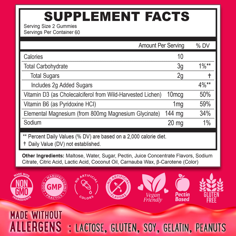 Nutrition label showing vegan, gluten-free, non-GMO ingredients.