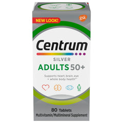 Centrum Silver Adult Multivitamin 80-count bottle label