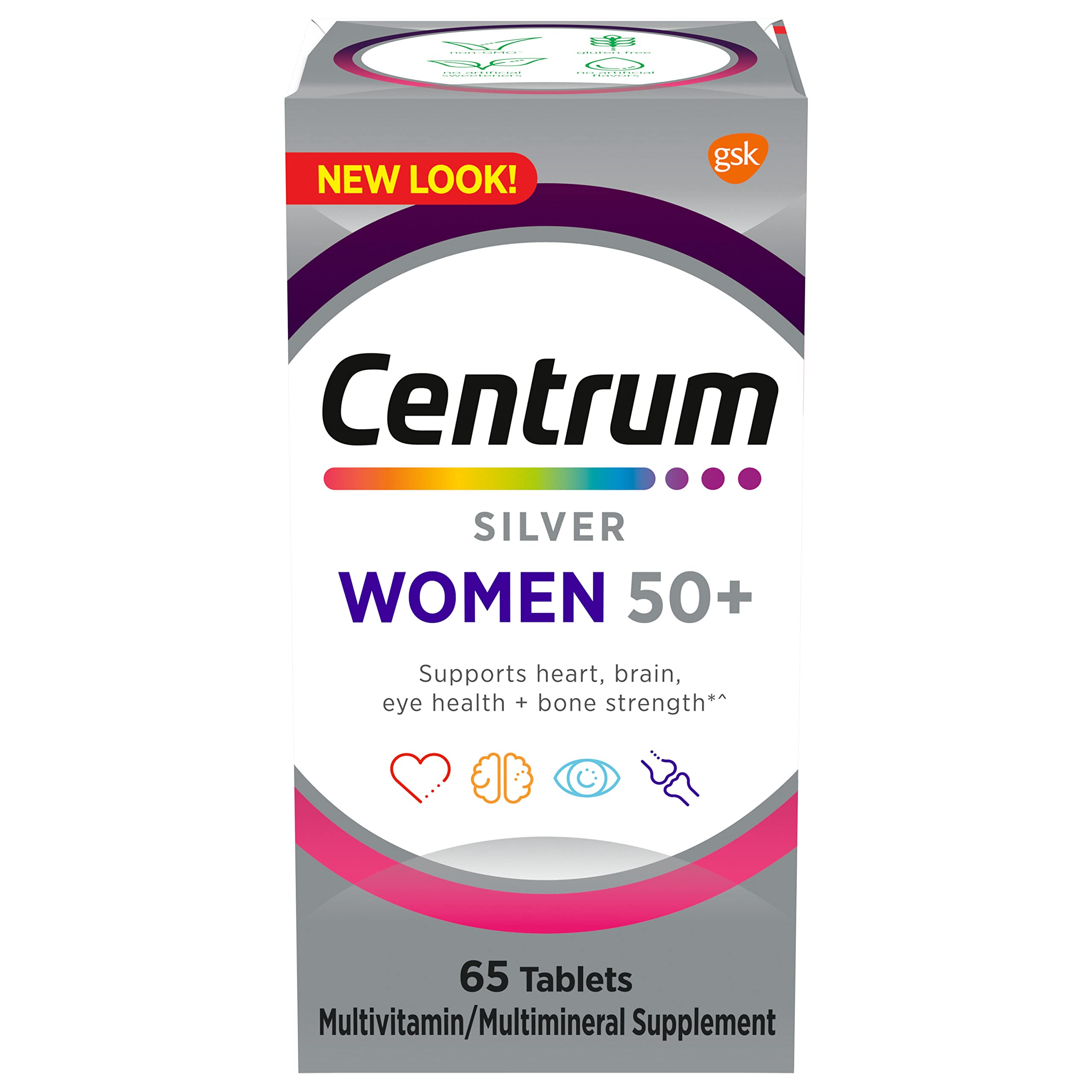 65-count bottle of Centrum Silver Women's Multivitamin 50+
