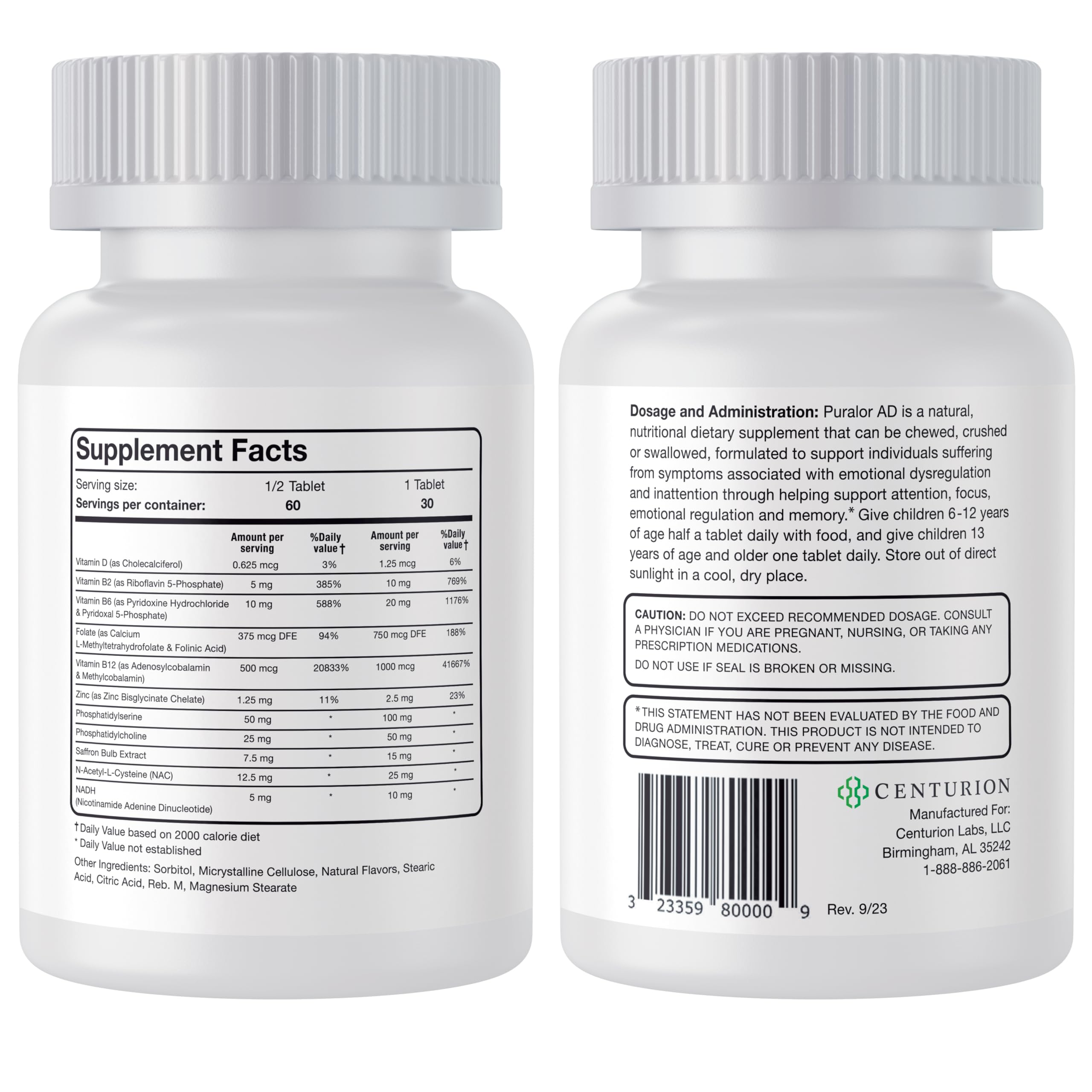 Bromelain and NAC capsules ingredient illustration for Centurion Defender BT+
