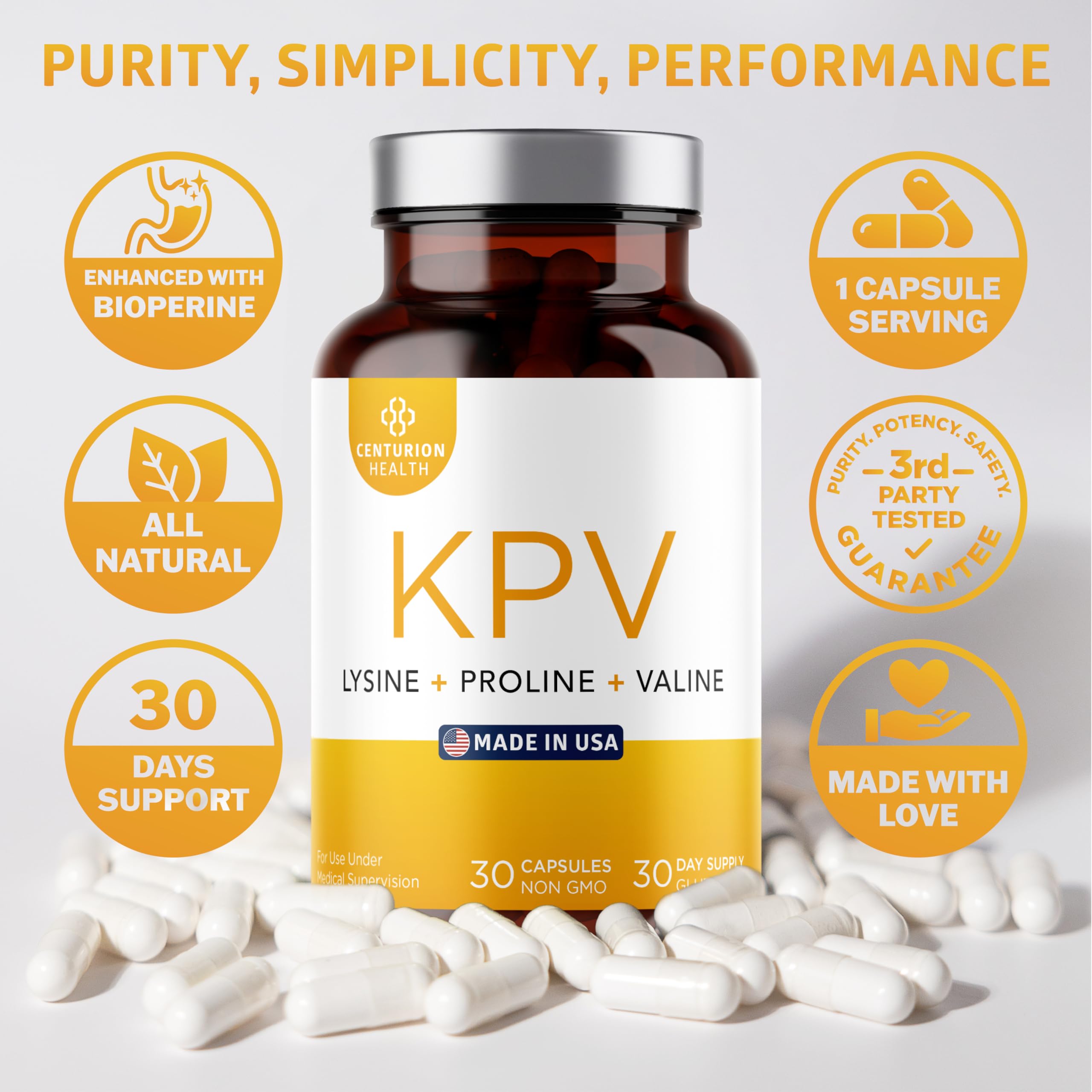 Lifestyle image showing daily use of the KPV supplement