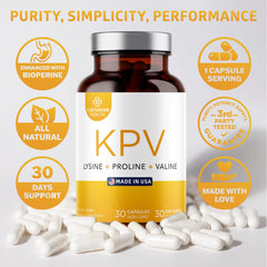 Lifestyle image showing daily use of the KPV supplement