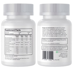 Front label highlighting vitamins and folate