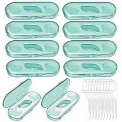 Ceonam 10-pack flosser dispenser with travel case – front view