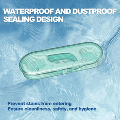Hygienic travel case holding floss picks
