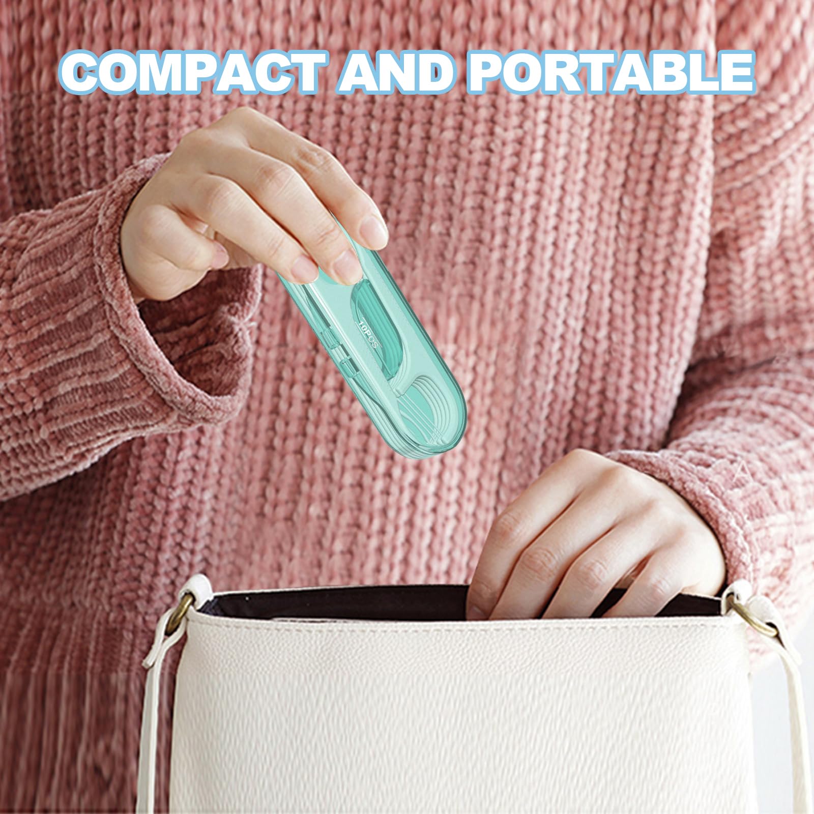 Travel case organized for on-the-go oral hygiene