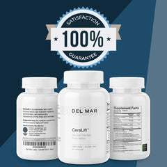Doctor-formulated anti-aging supplement concept illustration