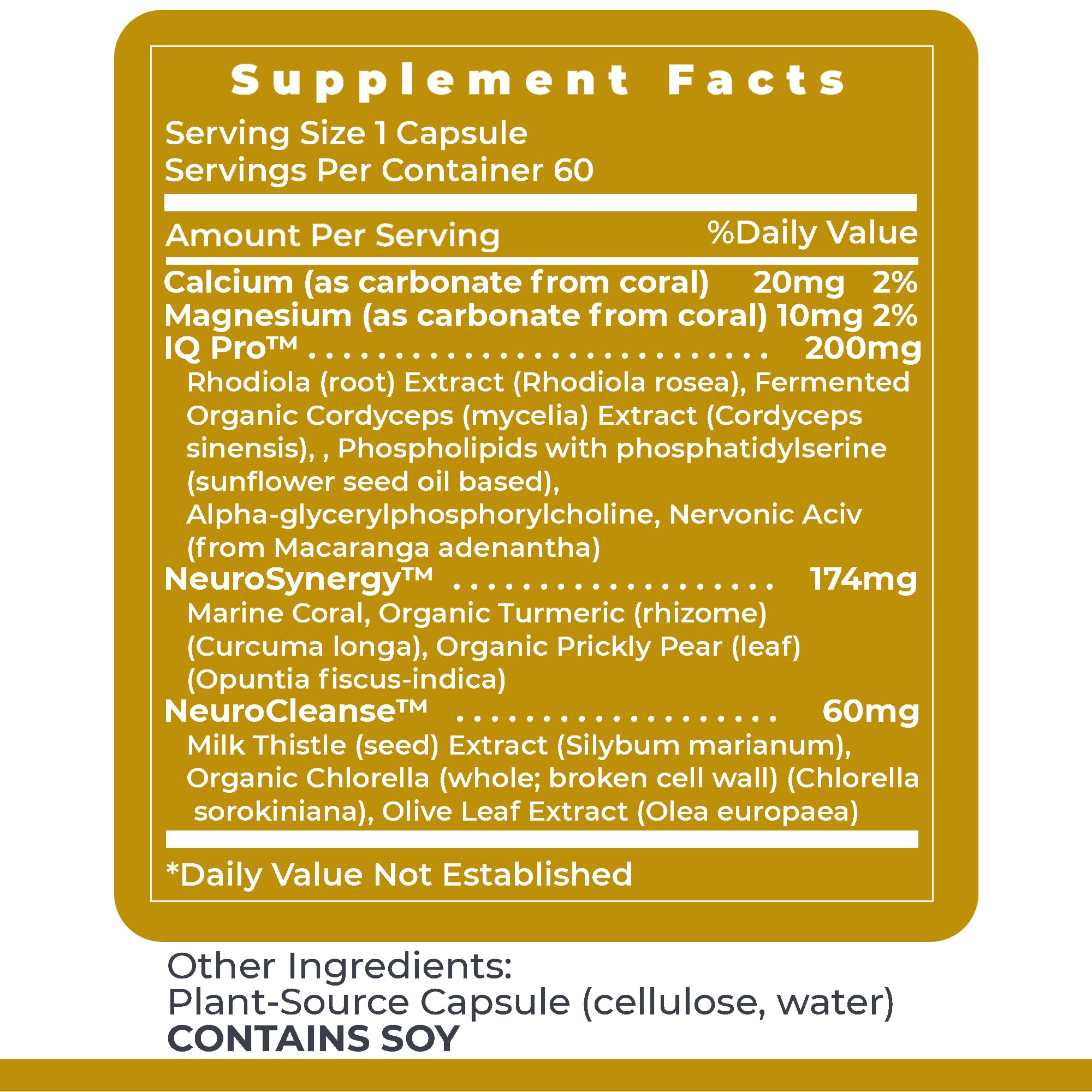 Close-up of CereVen 60 vegetarian capsules