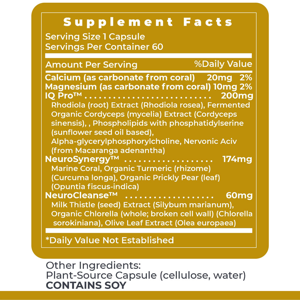 Close-up of CereVen 60 vegetarian capsules