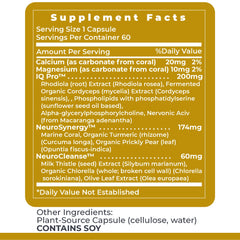 Close-up of CereVen 60 vegetarian capsules