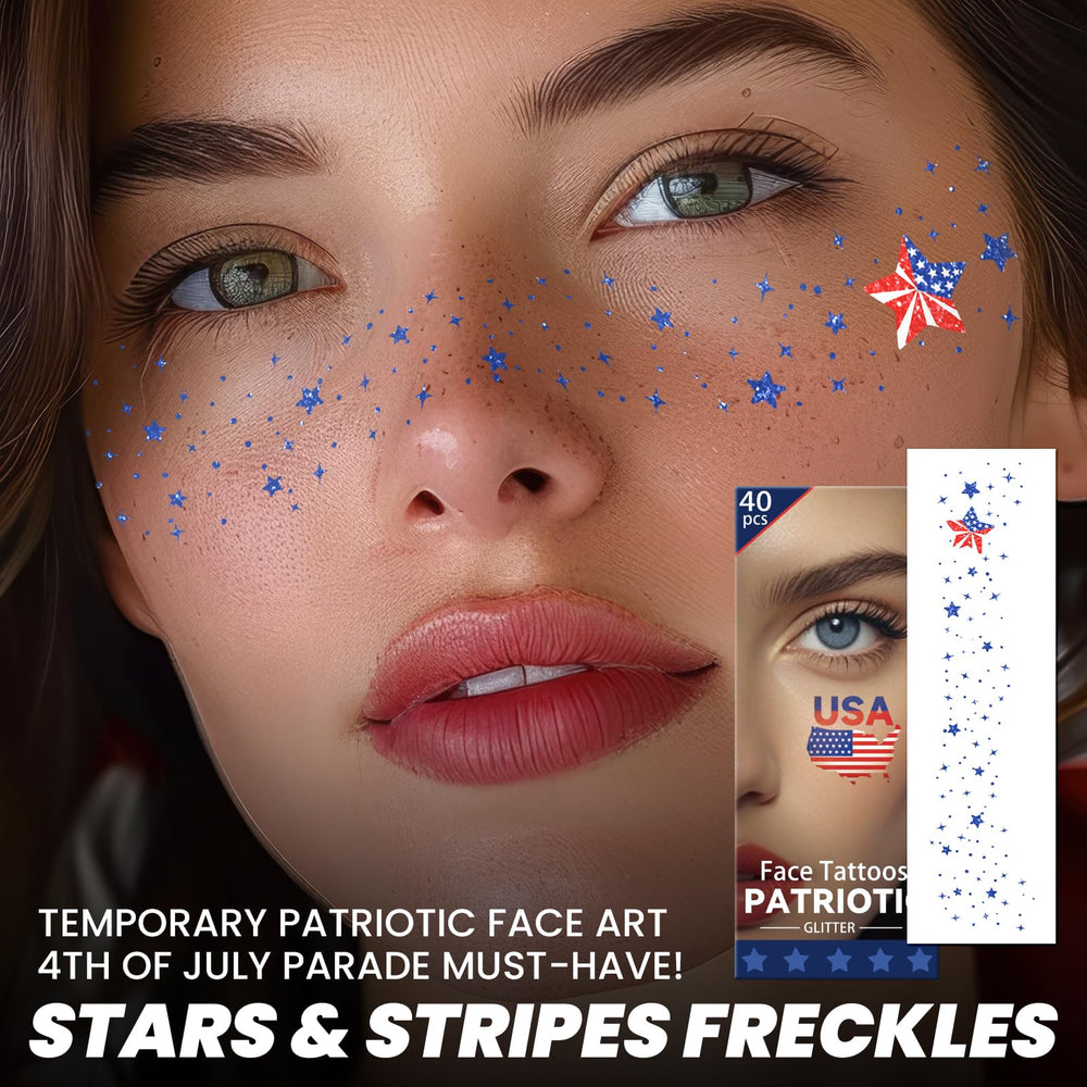 Cerlaza patriotic tattoo sheets for all ages.