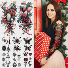 Cerlaza Snowflake tattoo, delicate shimmer for wintry accessorizing