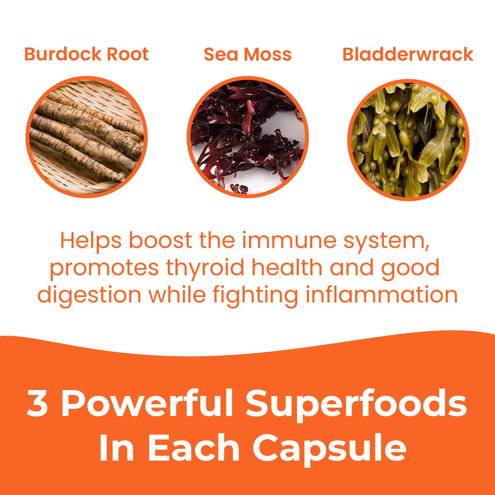 Certificate of Analysis for Infinite Age sea moss capsules