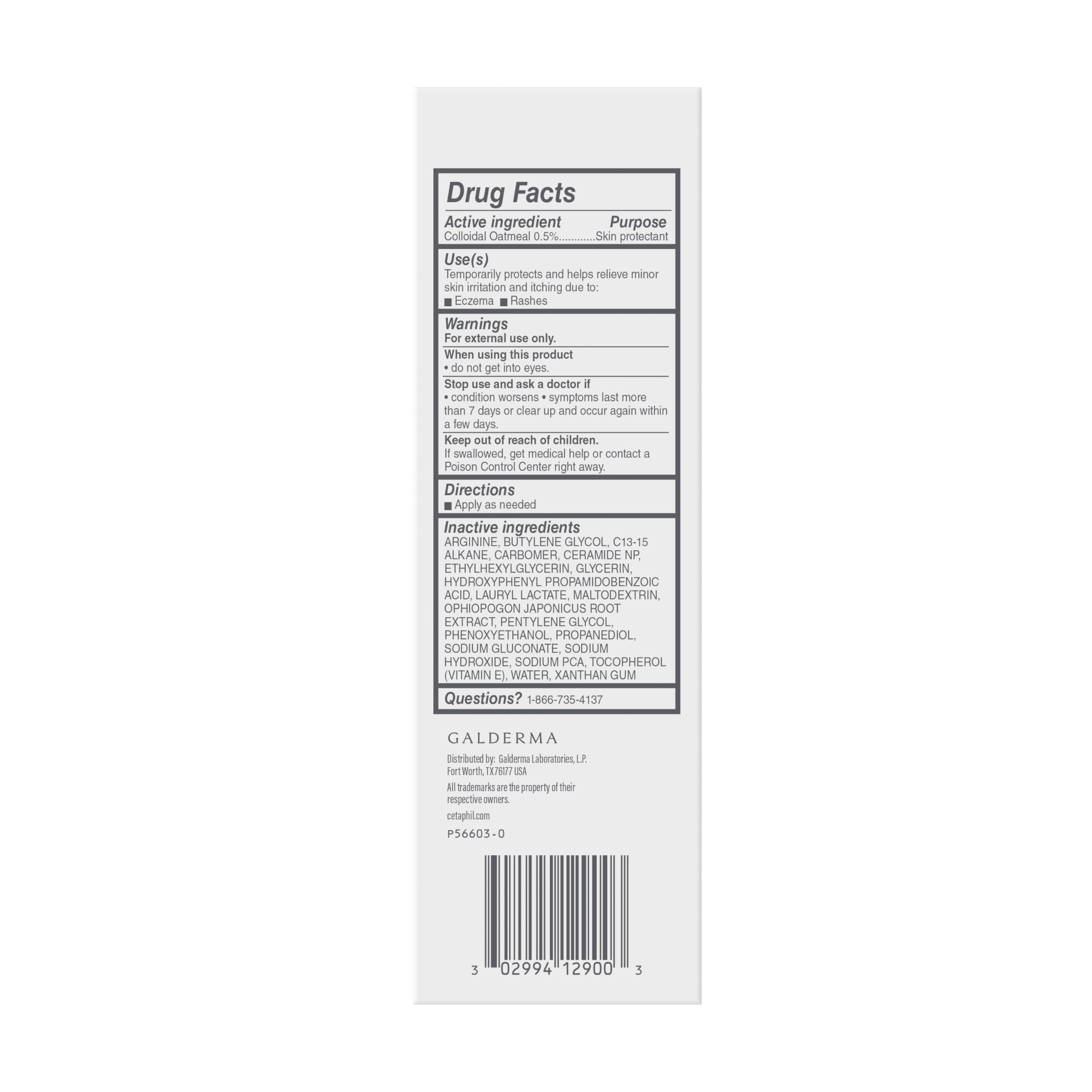 Dermatologist-tested label with fragrance- and steroid-free notes.