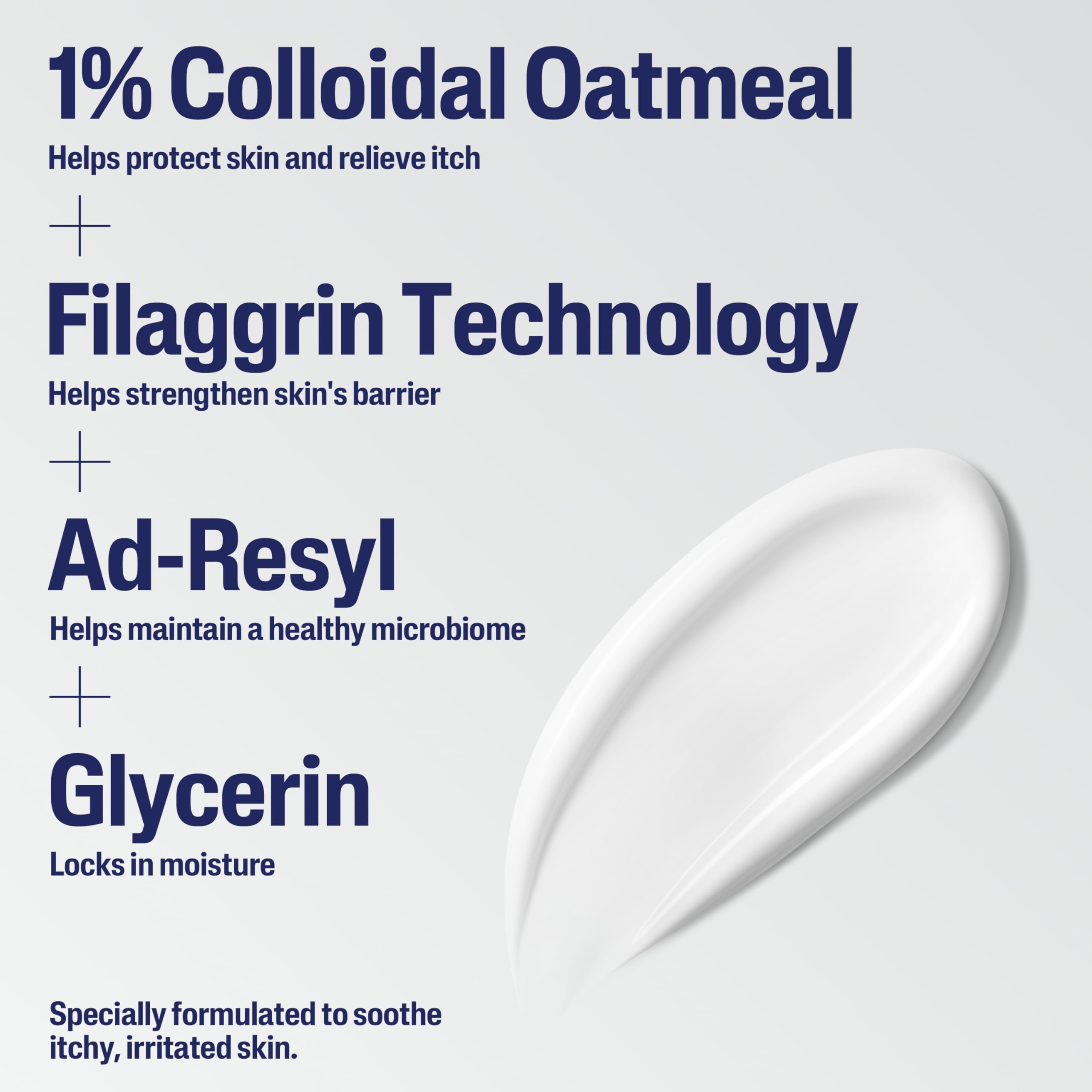 Cetaphil Restoraderm colloidal oatmeal ingredient for itch relief