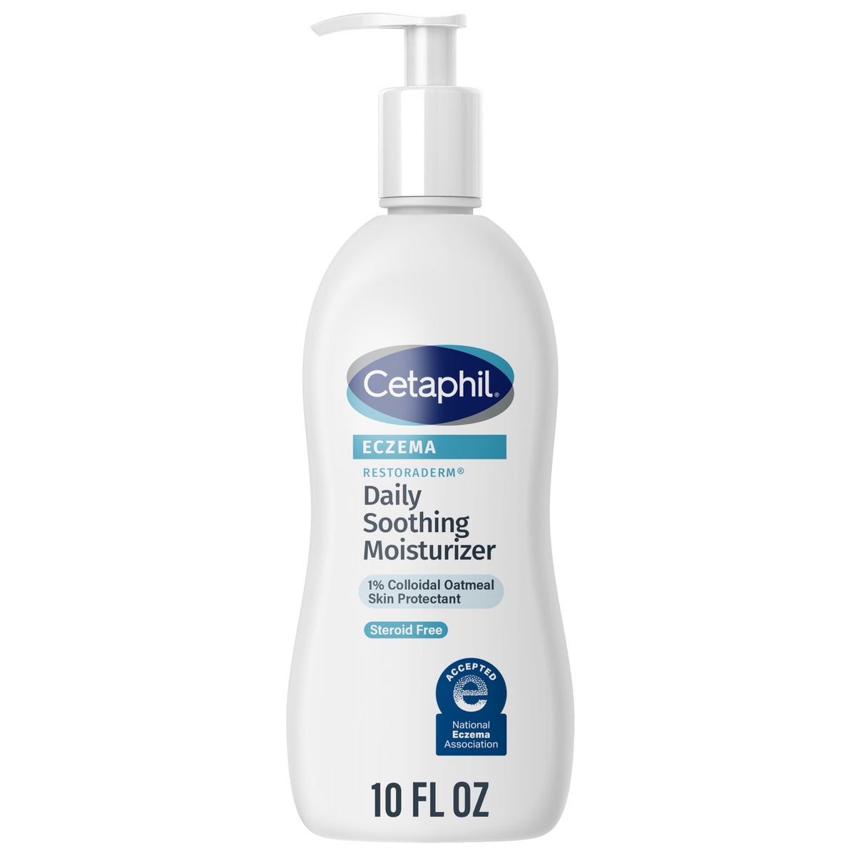 Cetaphil Restoraderm moisturizer bottle front showing eczema hydration