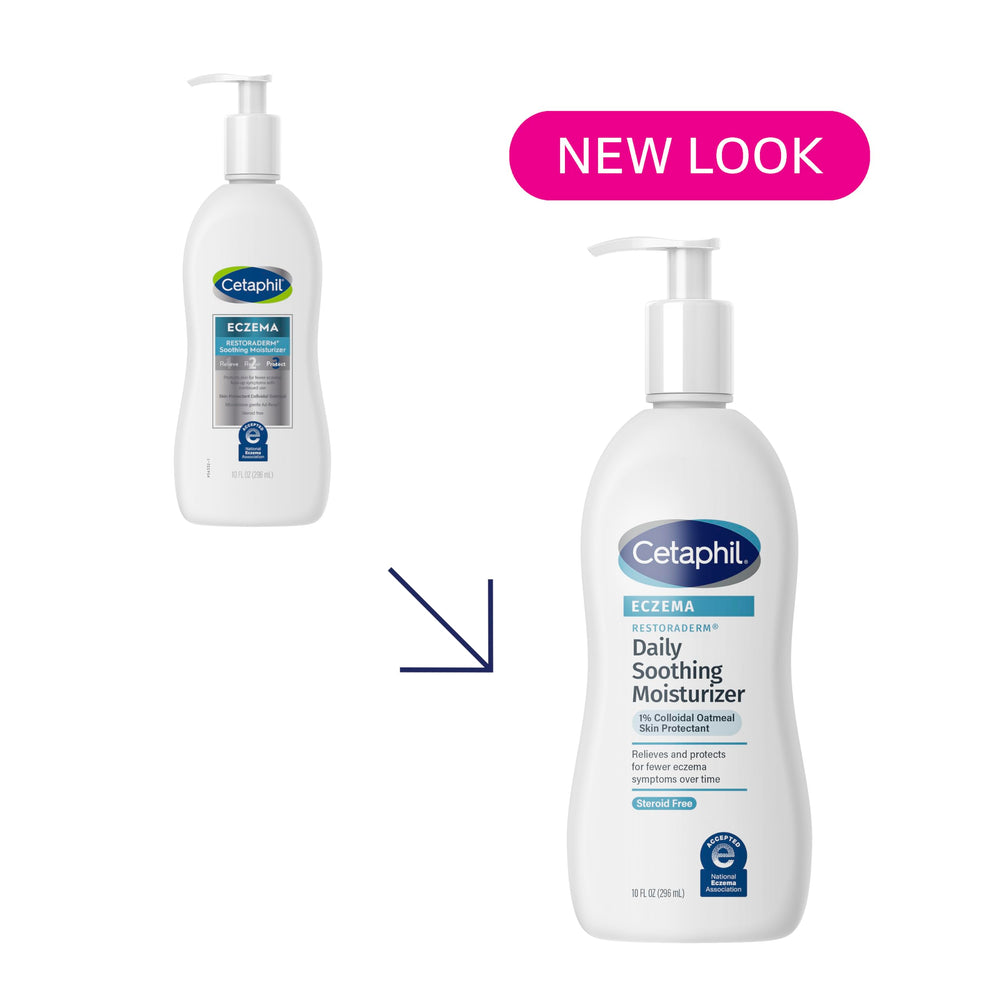 Cetaphil Restoraderm texture closeup shows quick non-greasy absorption