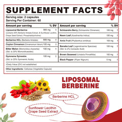 Ceylon cinnamon and bitter melon among berberine ingredients