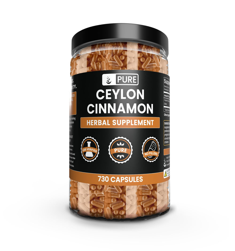 Ceylon Cinnamon capsules with a single pure ingredient
