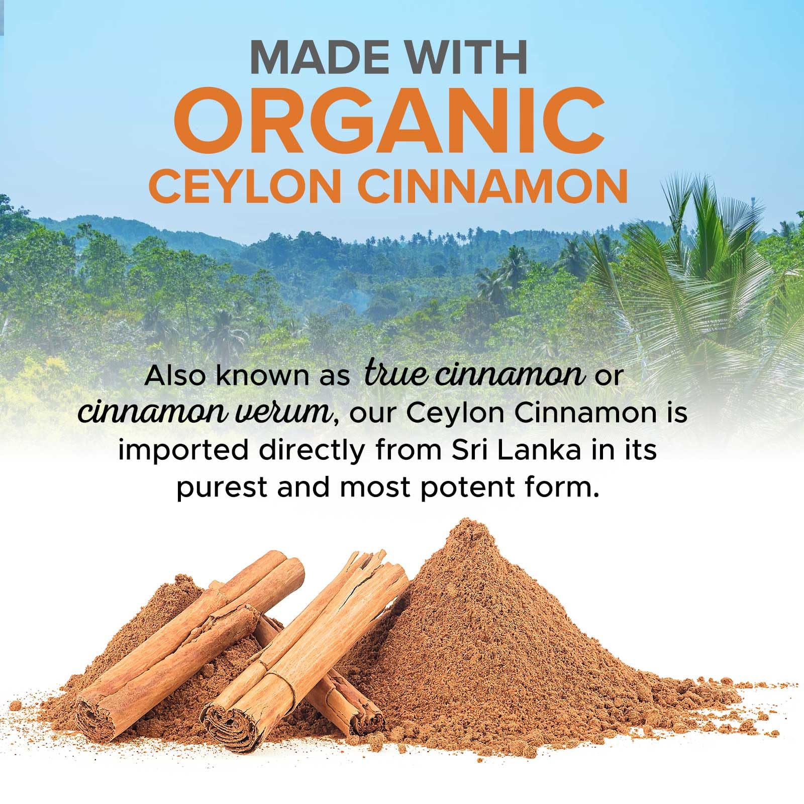 USA bottled Ceylon Cinnamon Capsules packaging