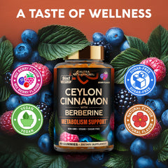 Vegan, non-GMO and gluten-free badges on packaging