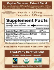 Ingredients and nutrition panel close-up