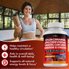Capsules shown with 2-capsule daily dosage illustration