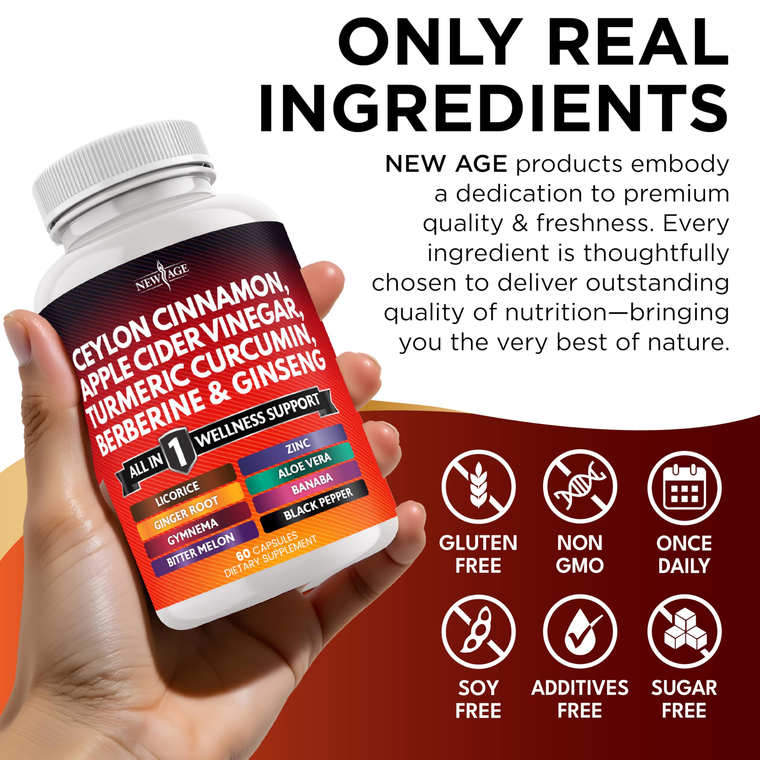 Aloe Vera and Ginger Root visuals incorporated into the blend