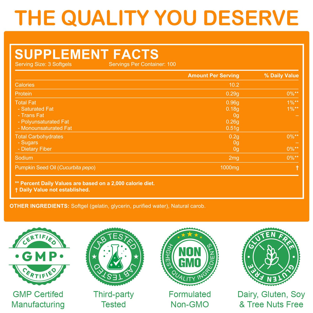 Pouch of CFHQXSZ with 300 softgels for 100-day supply