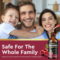 Cherry flavored vegan B-Complex liquid drops