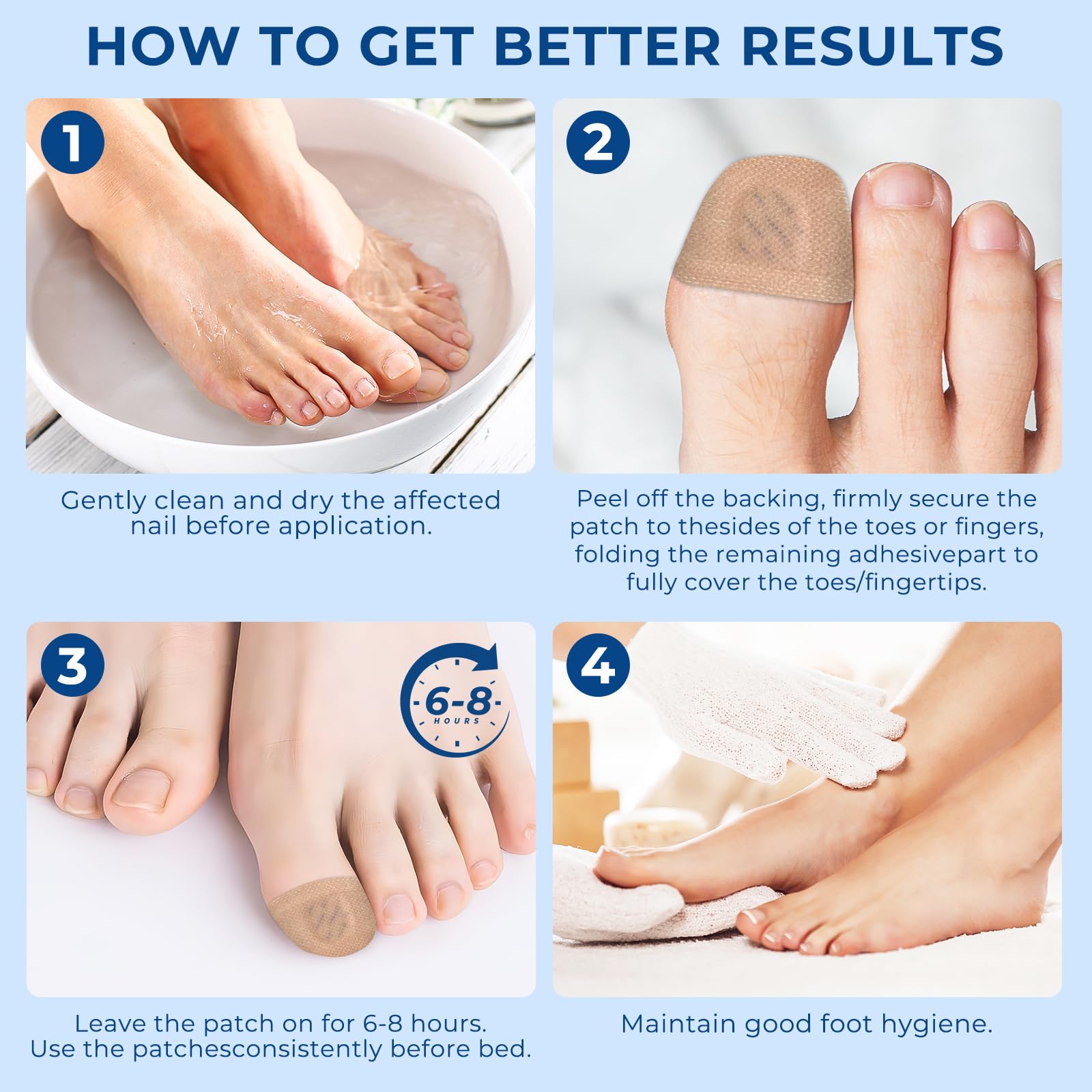 CFKDY nail discoloration improvement – fade discoloration over time.