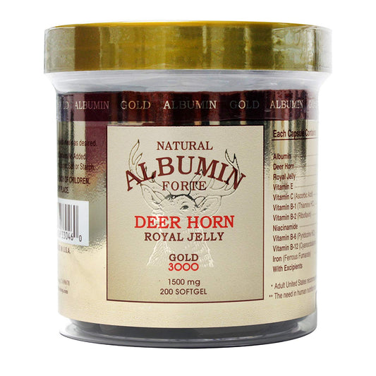 CGMLABS Natural Albumin Forte Deer Horn Royal Jelly bottle – front view