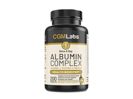 CGMLABS Once A Day Albumin Complex bottle label