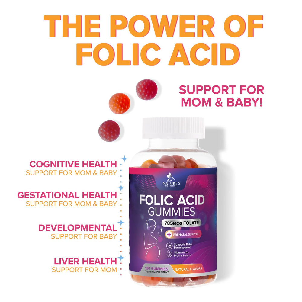 CGMP-certified manufacturing label for folic acid gummies