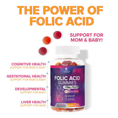 CGMP-certified manufacturing label for folic acid gummies