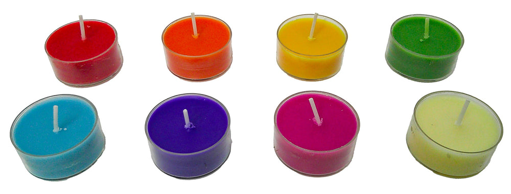 Indigo sage scented chakra tealight candle