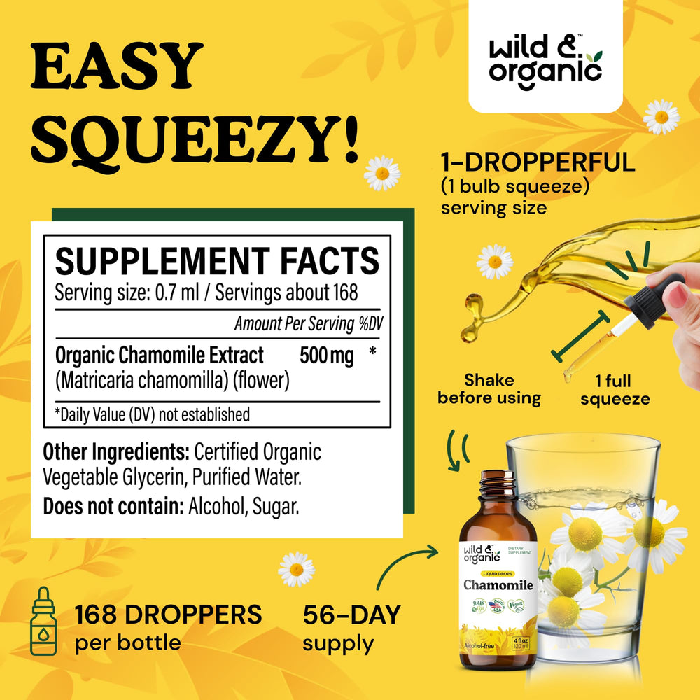 Serving with 500 mg chamomile extract per portion