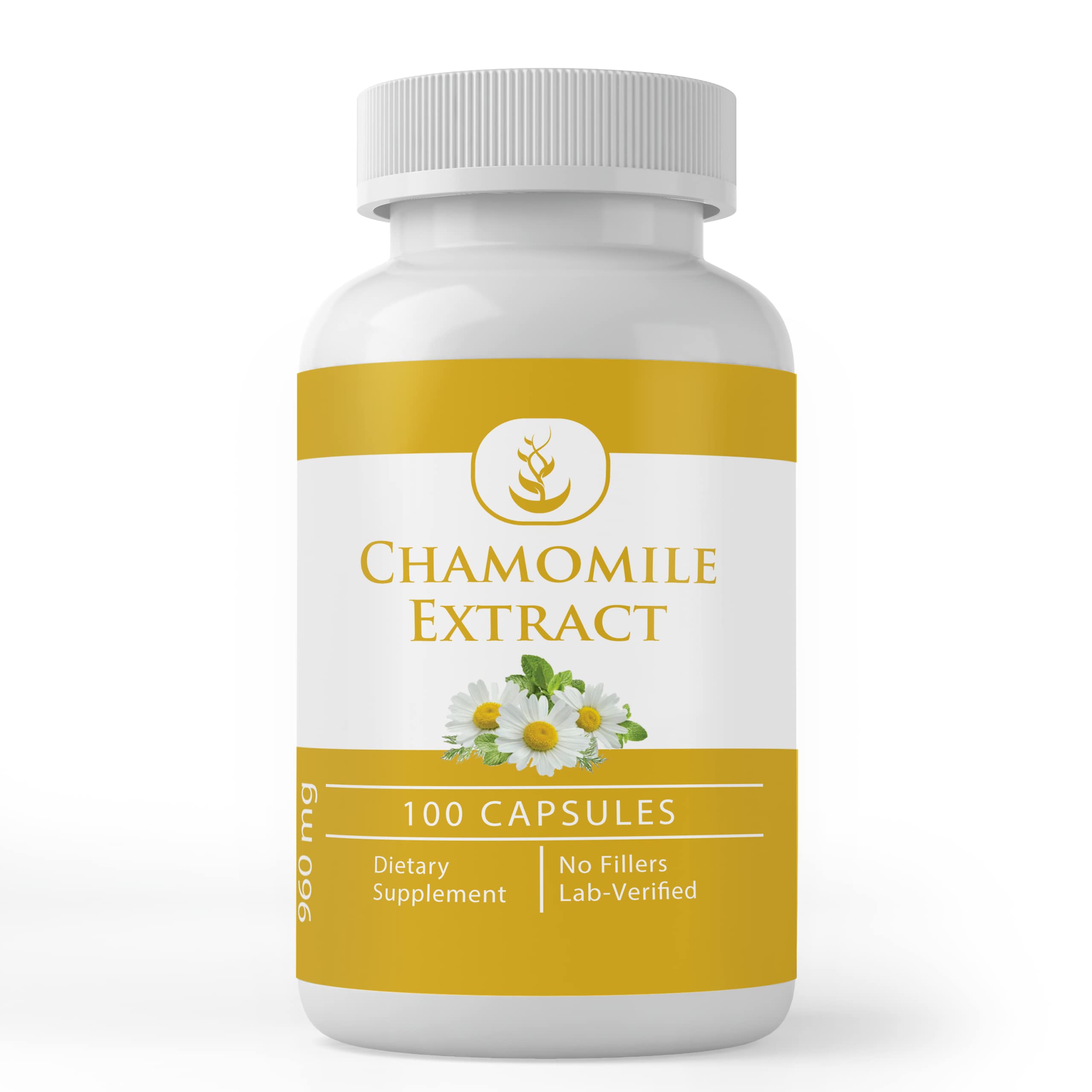 Chamomile extract capsules – 100 count