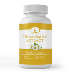 Chamomile extract capsules – 100 count