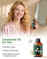 DIY face serum featuring chamomile essential oil