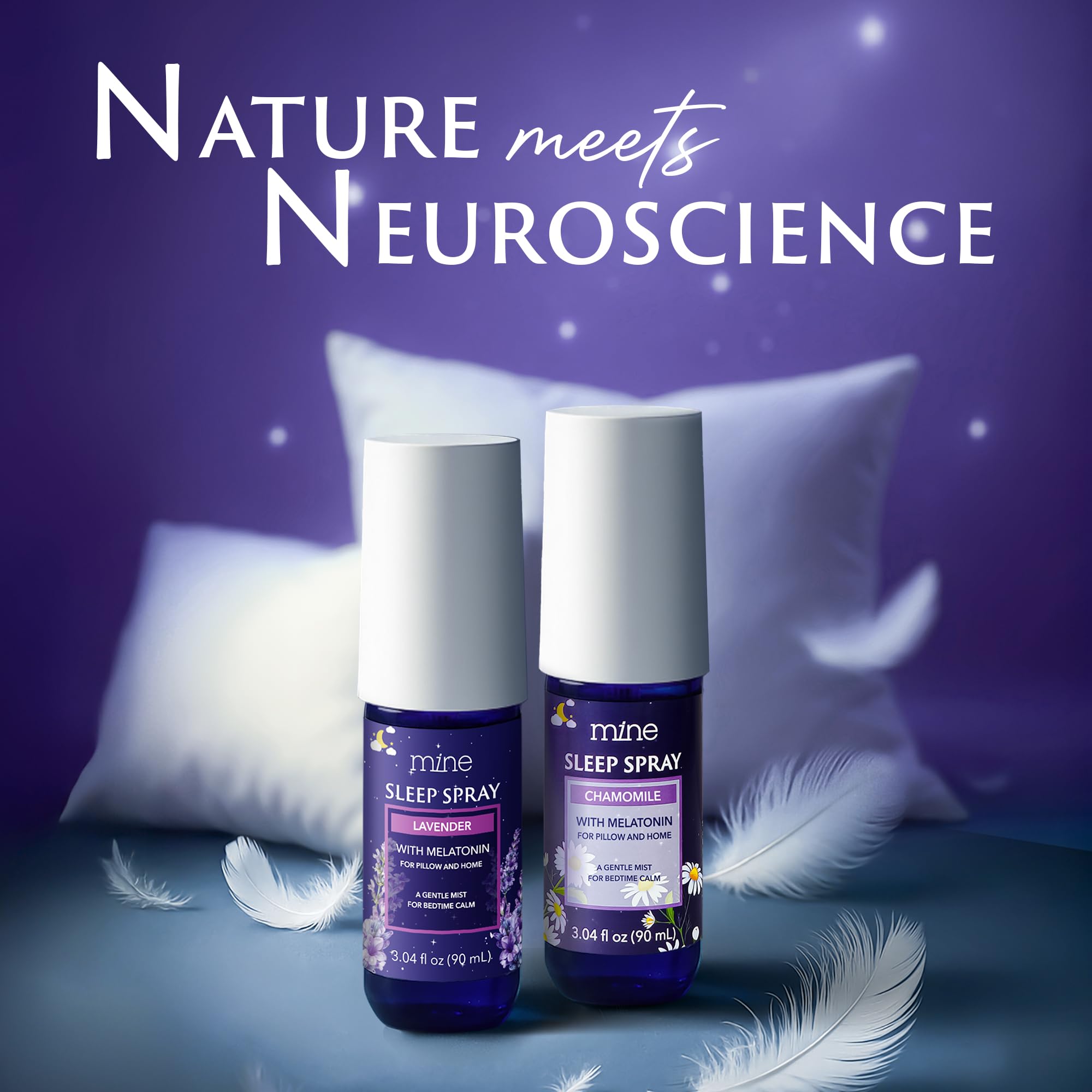Side profile of sleep spray bottle